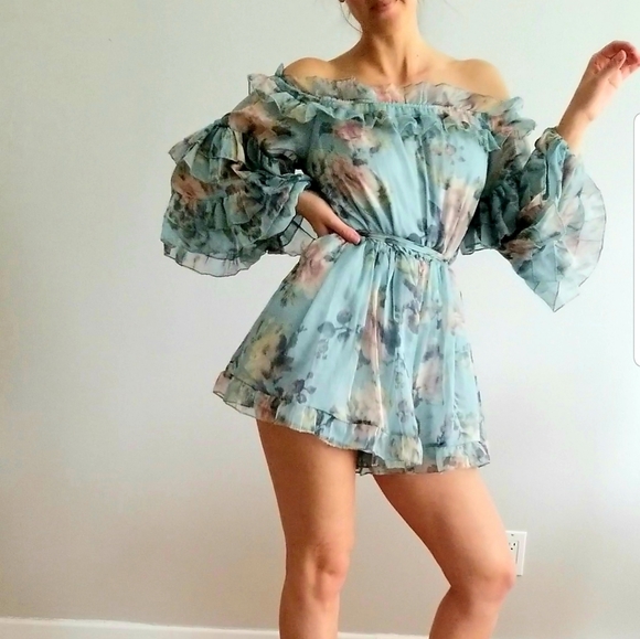Amazing summer jumpsuit S-M unit floral - Picture 2 of 3